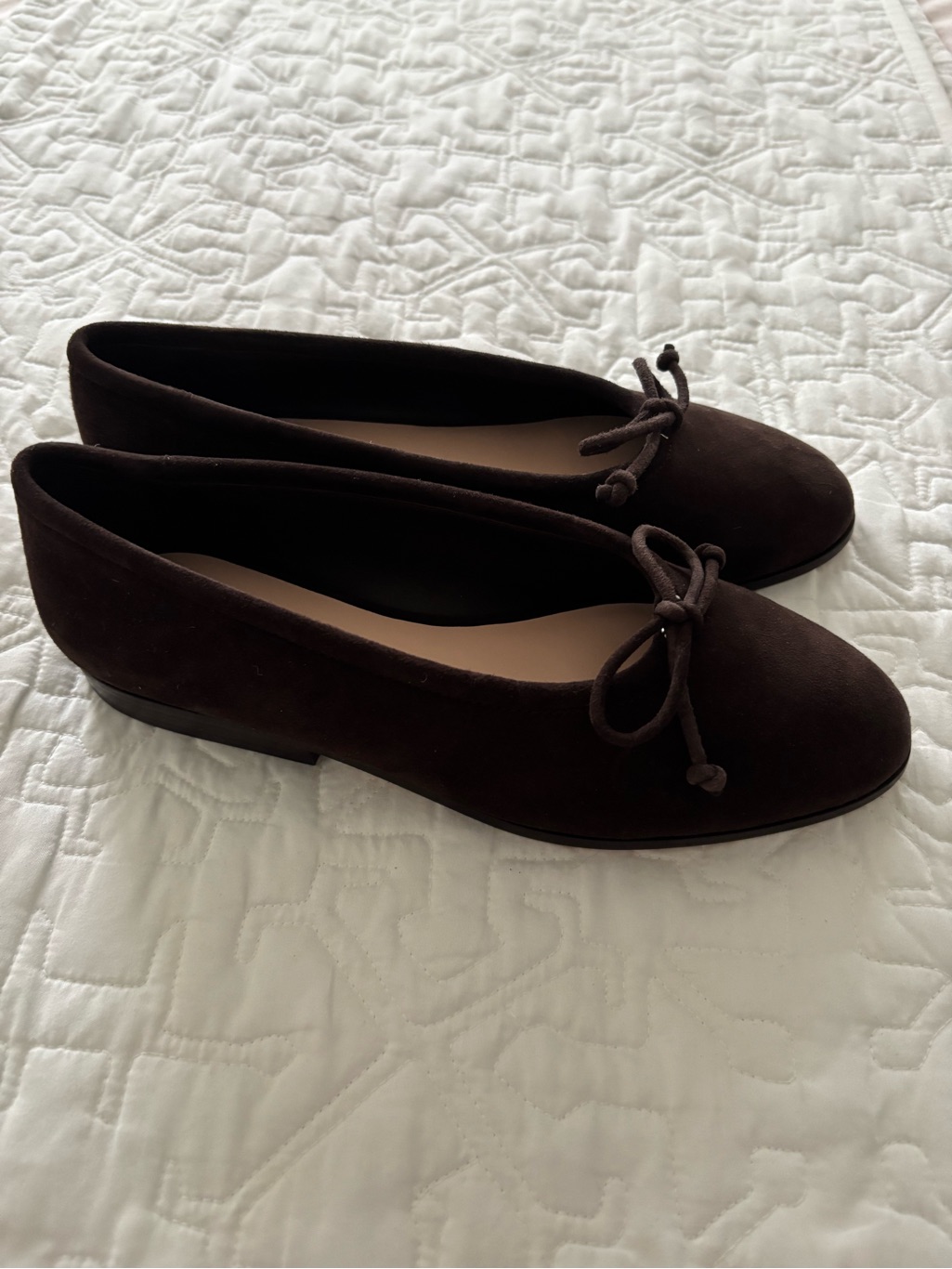 Loeffler Randall Noelle Brown Suede Bow Ballet Flats. — image 7 of 8